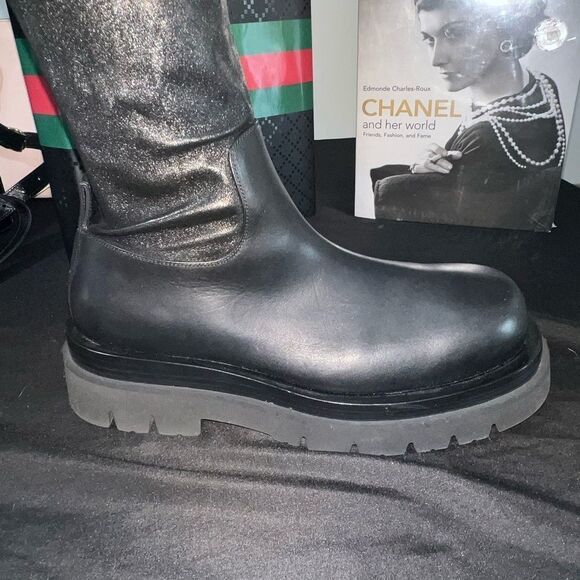 Bottega Veneta Black Over the Knee Boots - Picture 10 of 10